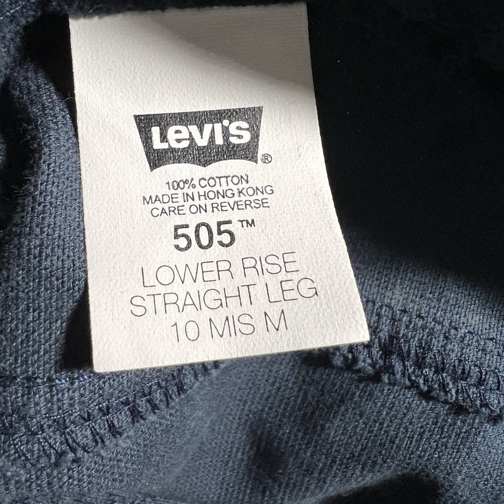 Levi's 505 Lower Rise Straight Leg 100% Cotton Size 10M Womens - Picture 8 of 9